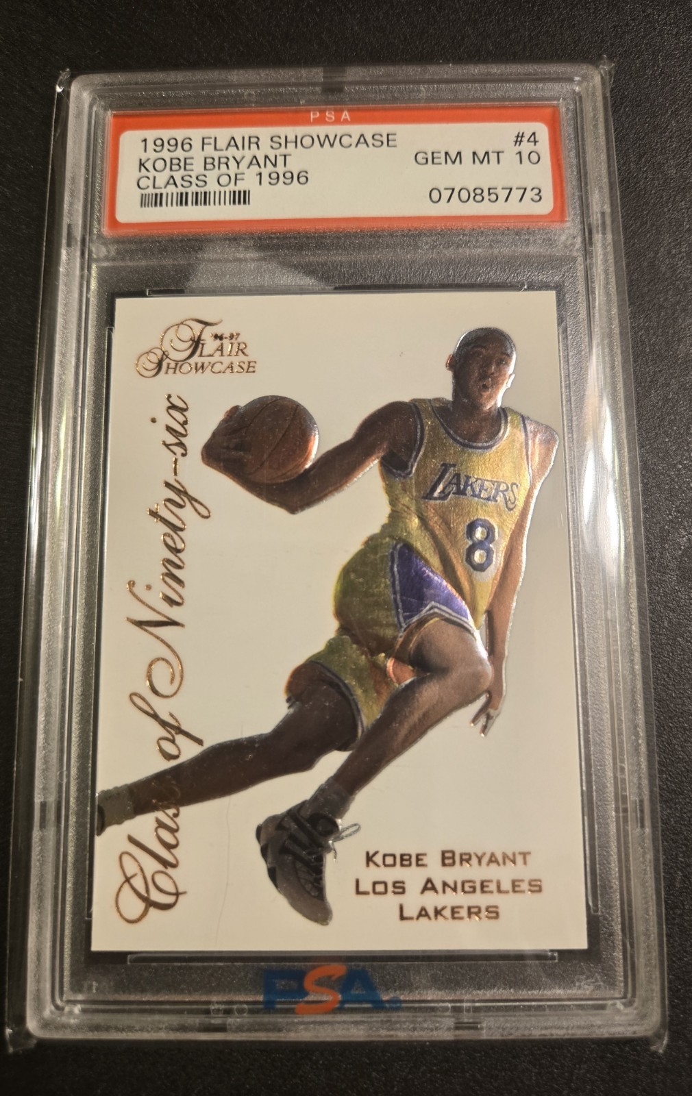 Kobe Bryant 1996 Flair Showcase #4 Class of '96 Price Guide