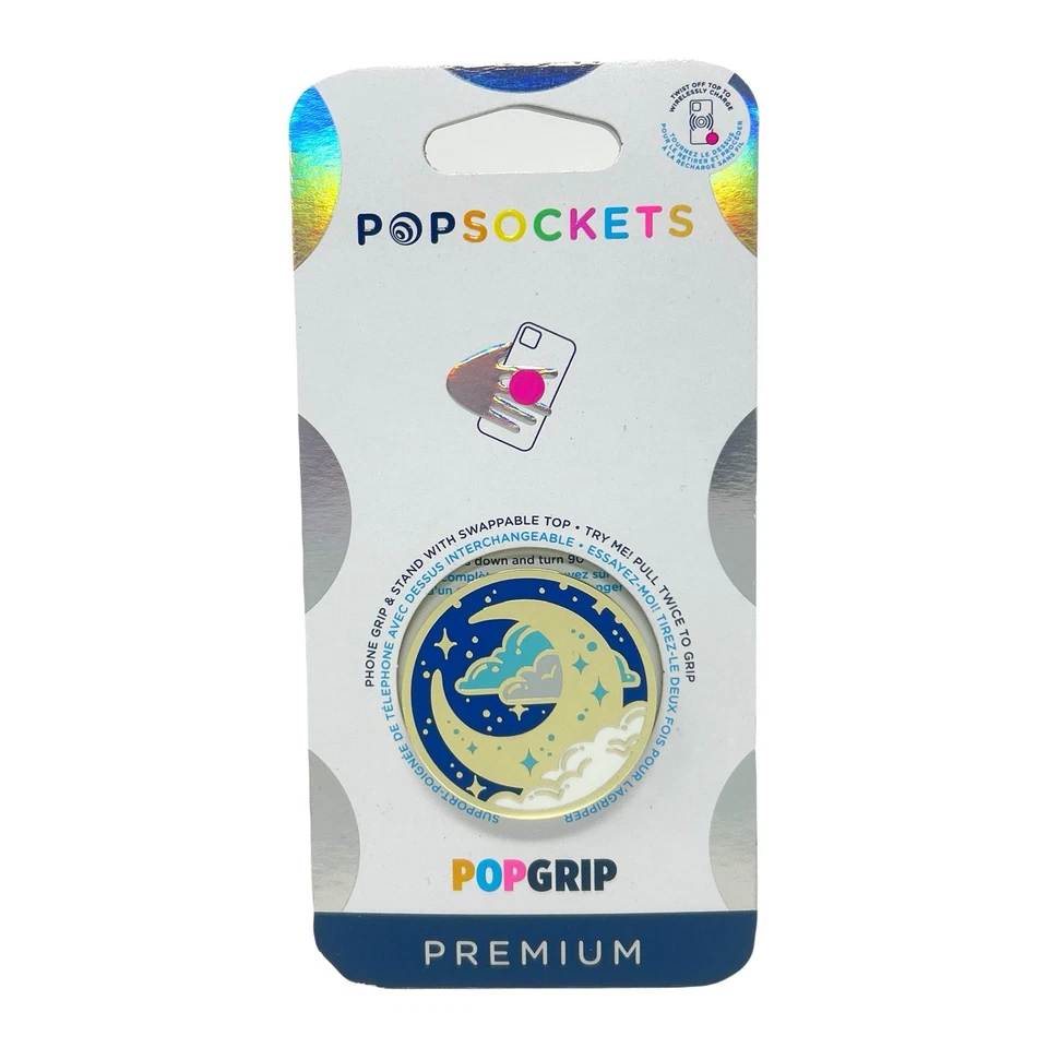 PopSockets PopGrip Premium Phone Grip & Stand - Enamel Fly Me To The Moon - Image 2 of 3