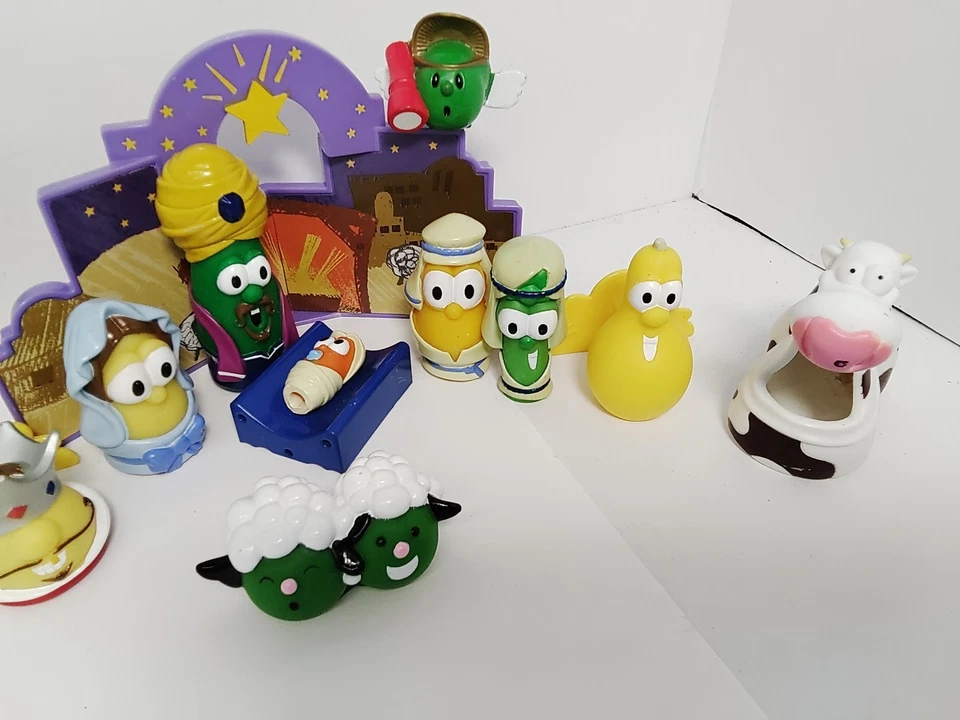 Veggie Tales Belén Figura Lote Mixto Navidad Set Big Idea Toys 2004 De Colección Foto 4 de 4