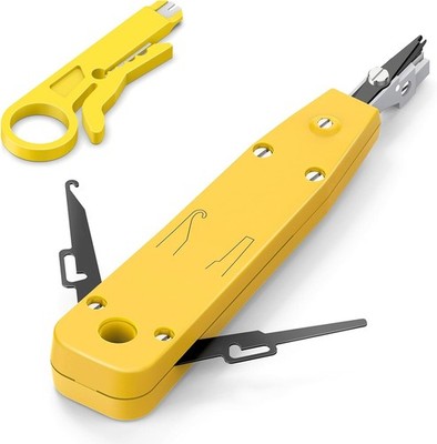 Gelbes LSA Plus Auflegewerkzeug für Netzwerkinstallationen RJ45/RJ11