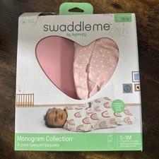 SwaddleMe by Ingenuity Original Swaddle Monogram Collection 0-3 Months - 3pk New