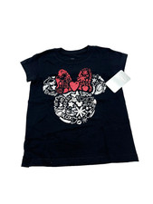 Disney Store Minnie Mouse Girls T-Shirt Glitter Size XS 4 New
