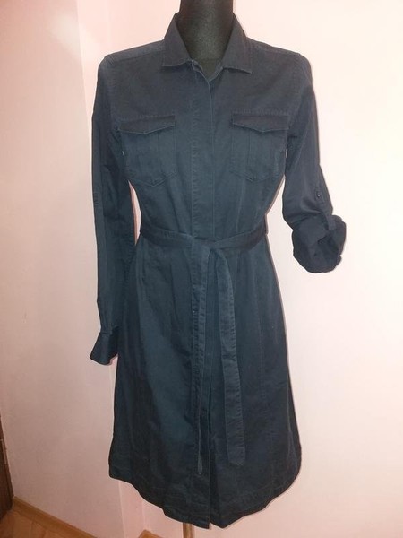 Women Brooks Brothers Dress Navy Cotton XS