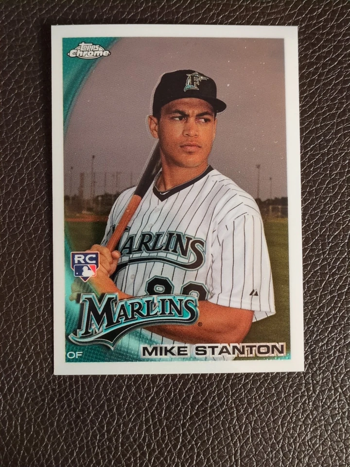2010 Topps Chrome Mike Giancarlo Stanton Rookie #190 Nice RC Yankees Marlins - Image 2 of 3
