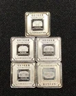 Group Of Geiger 1 Gram .999 Silver Bar (5 Bars)