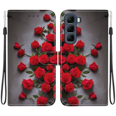 Leder Hülle für Infinix Note 50 40 30 Pro Hot 50i 40i Flip Handy Tasche Schutz