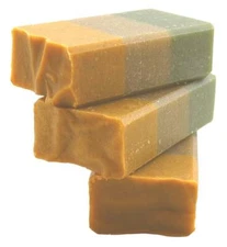 Tea tree, French green clay, and Colloidal oatmeal. Handcrafted bar soap.