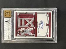 2020 Jalen Hurts rookie RC NT Collegiate BGS 8/10 True 1/1