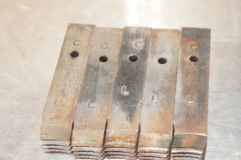 Set of 5: NYE 3-inch (3") LEFT-HAND "L" Pipe Threading Die Cutting Inserts - Image 3 of 4