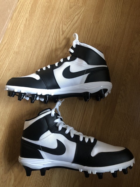 Nike Air Jordan 1 Mid TD Football Cleats Black White Ar5604-100 Size 11 DS for sale online | eBay