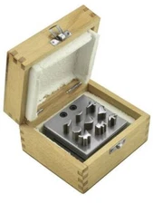 Disc Cutter with 9 Assorted Punches in a Wooden Box