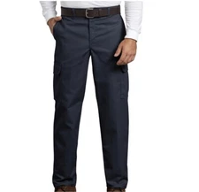 Dickies Mens Relaxed Fit Straight  Navy Cargo Pants  Size 44 X 32  NWT