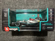 Silver Burago 1/43 F1 Mercedes-AMG Petronas F1 W13 E-Perfromance Toy Race Car