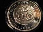 2016 TRUTH JUSTICE PEACE PROOF SILVER SHIELD