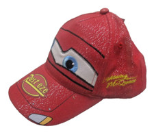 NWT Disney CARS Lightning Mcqueen Toddler Boys Blue Baseball Cap Hat Gloves Set