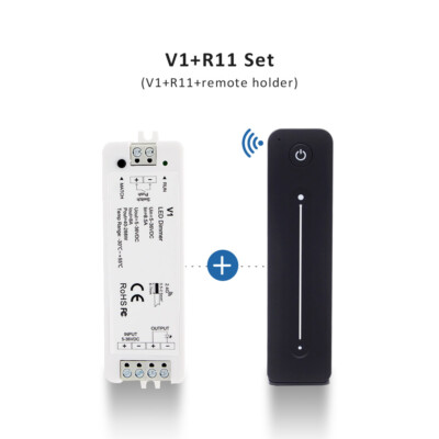 Funk LED Dimmer Modul 5V-36V 8A Wireless RF Fernbedienung fr Einfarbiger Stripe