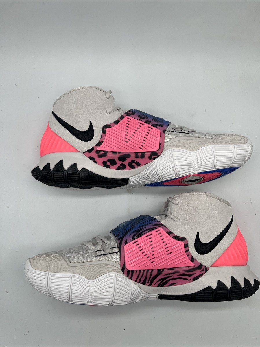 Nike Kyrie 6 Vast Grey/Pink/Blue Basketball Shoes BQ4630-003 Men's