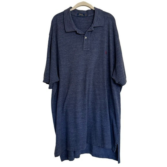 Polo Ralph Lauren camicia uomo taglia 3XLT blu pony
