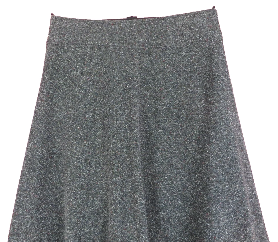SK17847- JONES WEAR Mujer 80% Acrílico Algodón Acampanado Falda Midi Forrada Gris 10 Foto 3 de 4