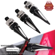 CNC Cut Windshield Spike Bolts Screws For Harley Electra Street Glide FLHX FLHTK
