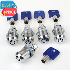 5x Serrature Arcade 7/8" Arcade Macchina Cassa Porta Attrezzi Serrature Tubolari Cam Cabina