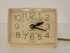 Vintage Westclox Electric Alarm Clock Dialite Model 22190 Made in USA