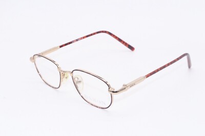 NEW BARON 2022A GOLD BROWN TORTOISE AUTHENTIC DESIGNER FRAMES EYEGLASSES 44-17