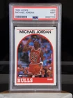 1989 NBA HOOPS BASKETBALL CARD MICHAEL JORDAN #200 BULLS HOF GOAT | PSA 9 MINT