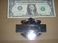Harley Davidson Bar and Shield FLAT Chrome and Black Plastic Trim Aftermarket