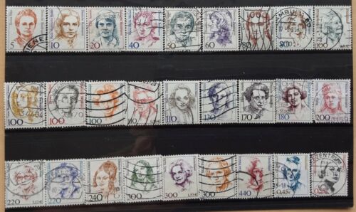 Germany 1986 - 2002 - Famous Women collection of 27 used stamps ref BC - Afbeelding 1 van 1