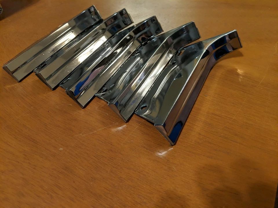 1977 1978 1979 Lincoln Continental Town Car Town Coupe Front Chrome LEFT - Image 2 of 4