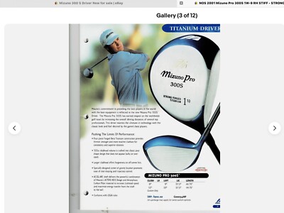 Mizuno Pro 300S Titanium Forged Driver 9 Degree Stiff (RH) | eBay