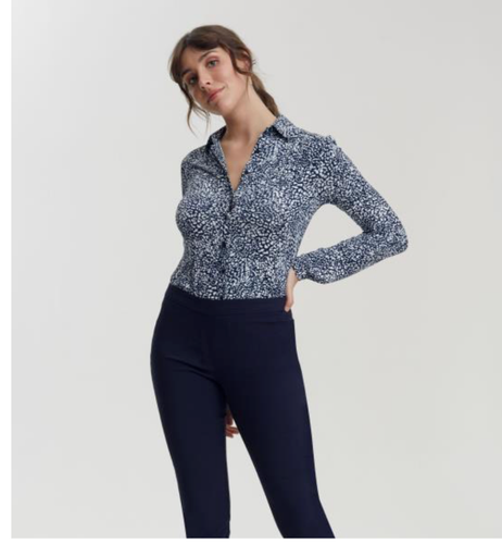 Long Tall Sally Navy Textured Versatile 