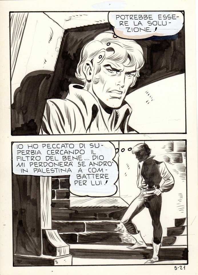 LEONE FROLLO - ORIGINAL LUCIFER TABLE Comic Art