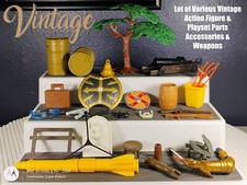 Lot of Various Vintage Action Figure  Playset Parts Accessories  Weapons