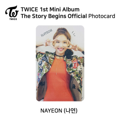 TWICE 1st mini album The Story Begins Official Photocard RED WHITE