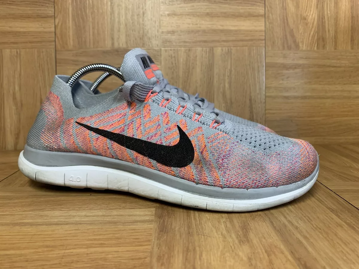 Free 4.0 flyknit top grey and pink