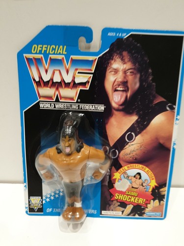WWF Hasbro Series 10 Samu of The Headshrinkers MOC...