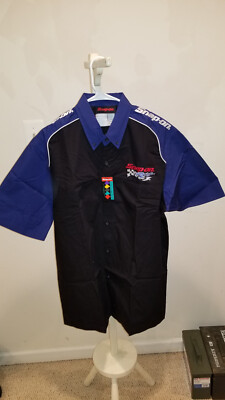 Snap On Racing Shirt Mens XL Black NASCAR Pit Crew Mechanic Button Down New
