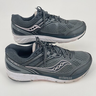 Saucony Echelon WOMENS Gray Lace Up Athletic Running Shoes Sneakers SIZE 