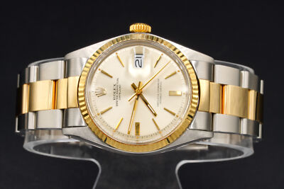 Rolex Datejust Mens 2Tone Yellow Gold and Stainless Steel Watch