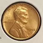 U.S. Lincoln Cent Super Gem Red BU 1945