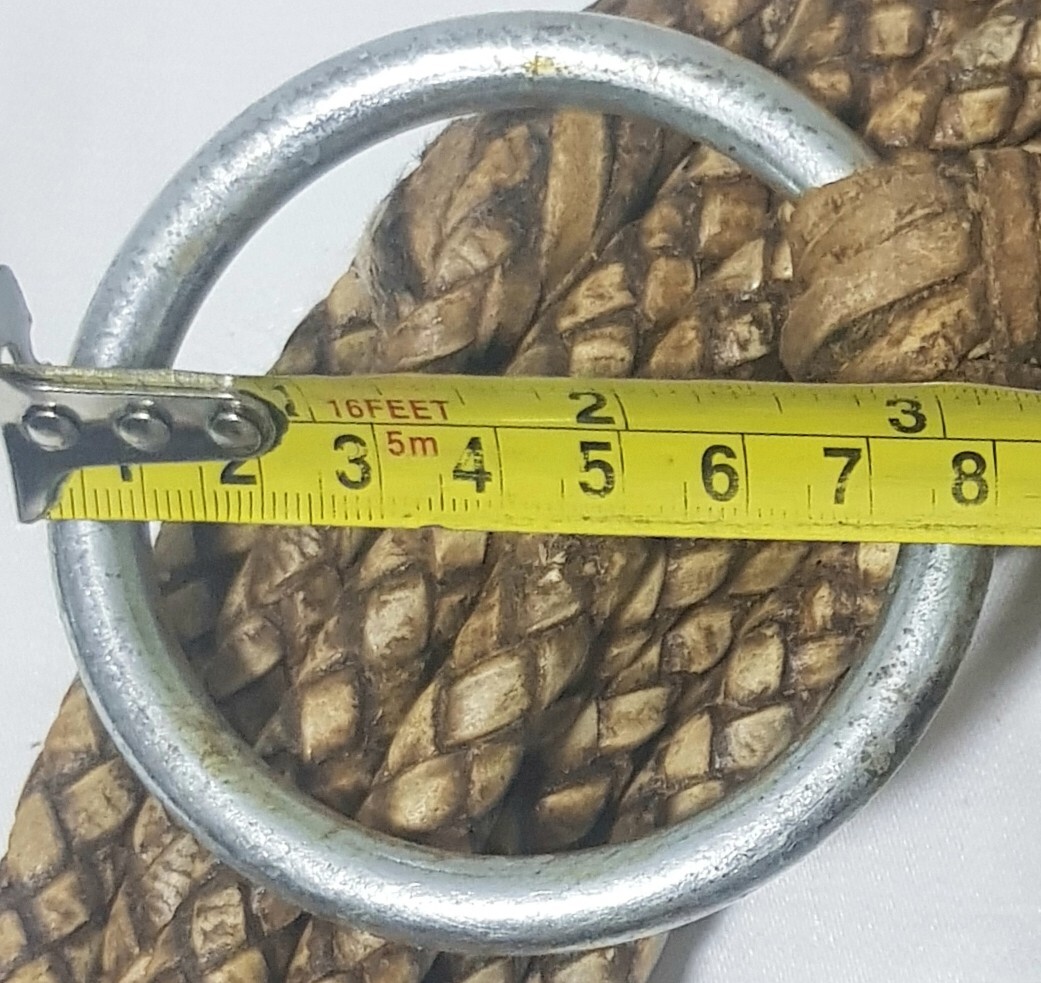 50Ft Argentina BRAIDED RAWHIDE LARIAT Rope Lasso Leather Western Rodeo