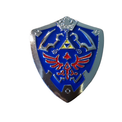 Legend Of Zelda Minish Cap Hyrule Shield Enamel Pin Hat Lapel Pinback Gamer New