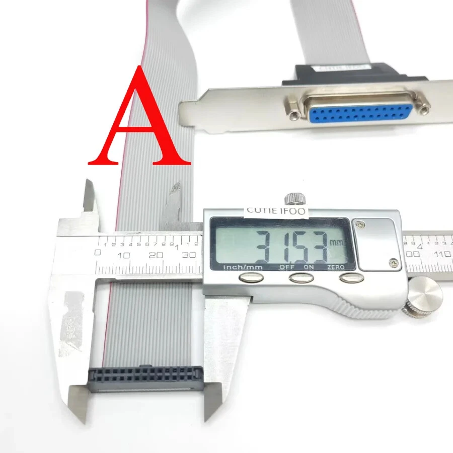 2.0mm 2.54mm DB25 Motherboard Parallel LPT 25P Printer Port Cable Bracket FC26P - Image 4 of 4