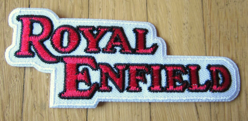 MOTORRAD Aufnäher / Aufbügler/ Patch: ROYAL ENFIELD Logo - 9,0 x 4,7 cm- Rar!