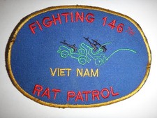 Ecusson FIGHTING RAT PATROL 146th Military Police Co 504th MP Bn - Vietnam