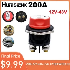Car Battery Switch Isolator Terminal 12V-48V Quick Cut-off Disconnect Master US