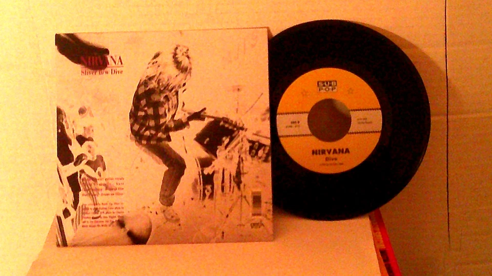 Nirvana,Sub Pop,"Sliver"US,7" 45 with P/S,1990 classic grunge rock, Mint Foto 2 de 2