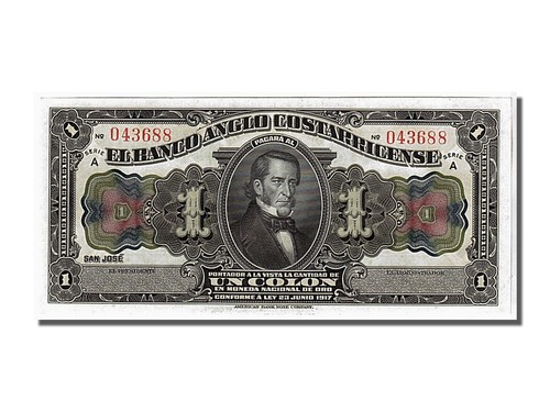[#106947] Biljet, Costa Rica, 1 Colon, 1917, NIEUW - Afbeelding 1 van 2